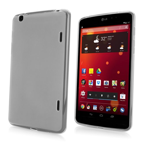 LG G Pad 8.3 Case, BoxWave® [Arctic Frost Crystal Slip] Flexible, Form Fitting, TPU Case for LG G Pad 8.3 - Frosted Clear