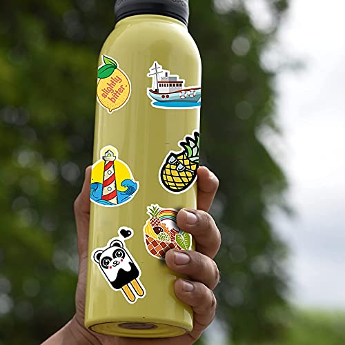 Stickers for Water Bottles, 100 PCS VSCO Stickers Vinyl Waterproof Cute Aesthetic Stickers for Hydro Flask, Laptop, Computer, Skateboard, Stickers Pack for Teens Girls Kids