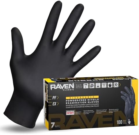 SAS Safety 66574 Astro-Grip Powder‐Free 7 Mil Nitrile Gloves, X