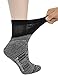 Yomandamor Women's 6 Pairs Diabetic Ankle Socks with Non-Binding Top And Cushion Sole,L Size(Socks Size:9-11)