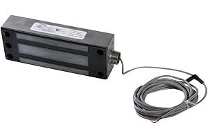 Securitron Face Mount Magnalock Electromagnetic Lock with Conduit, 1200lbs Holding Force, 12/24VDC (M62FG)