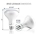 Hyperikon BR30 LED Bulb, 9W (65W equivalent), 3000K (Soft White Glow), Dimmable, Wide Flood Light Bulb, Medium Base (E26), UL, Perfect for General Room Lighting, Living Room, Dining Room, 4-Pack