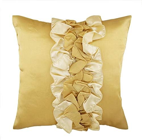 Amazon Com The Homecentric Decorative Gold Throw Pillow Covers
