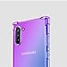 UCC Designed for Samsung Galaxy Note 10 Case,Galaxy Note 10 5G Case,Clear Reinforced Corners TPU Bumper and Gradient Color Cover for Samsung Galaxy Note 10 Phone (Purple / Blue)