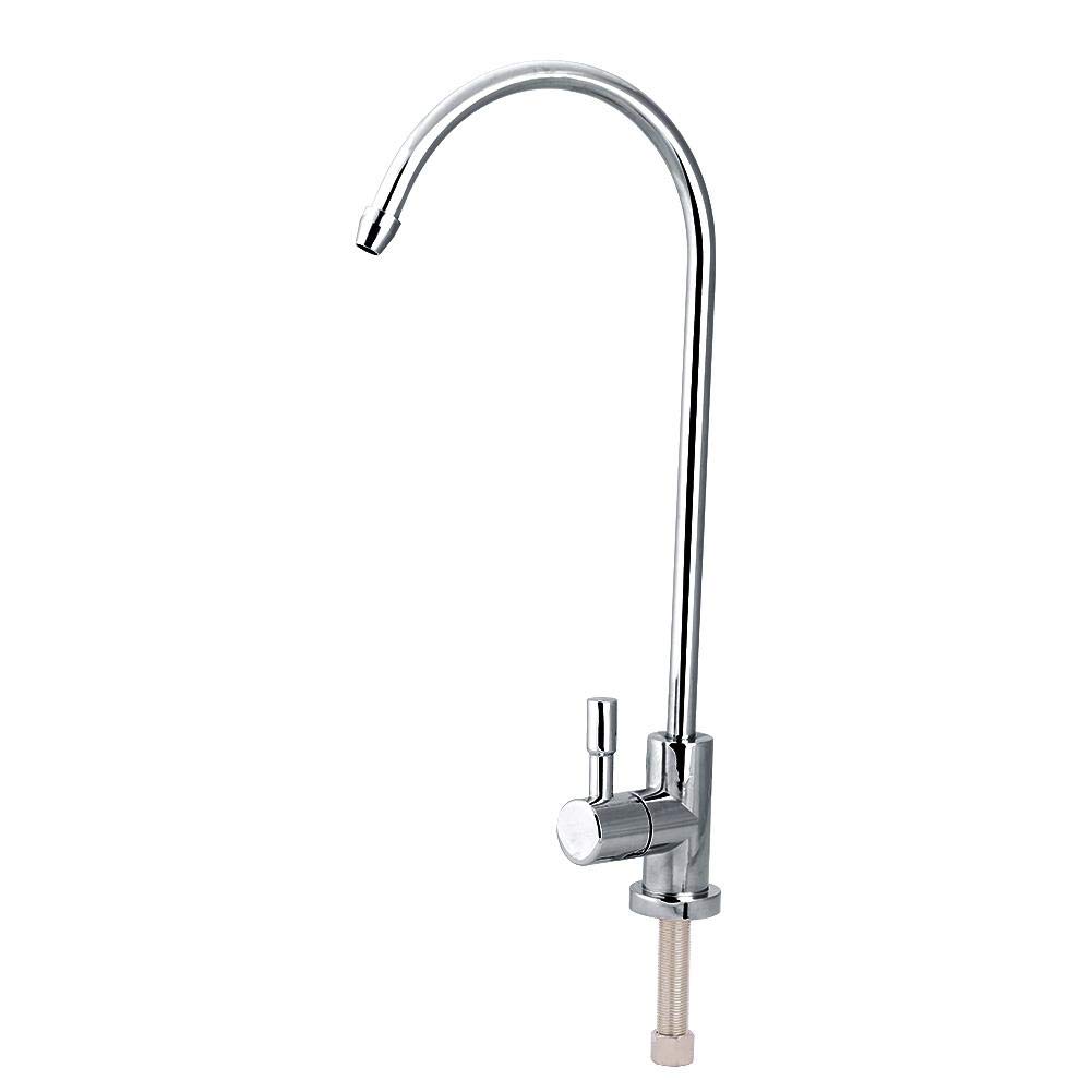 Faucet Tap - 1/4'' Stainless Steel Kitchen Sink Faucet Tap Chrome Reverse Osmosis RO Drinking Water Filter