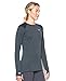 Under Armour Women's Base 3.0 Crew Long-Sleeve T-Shirt , Lead (029)/Glacier Gray , Medium