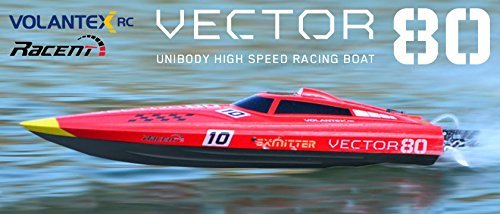 FMTStore 2.4Ghz Radio Control Control Vector 80 (cm) Super High Speed Race Boat ABS Unibody RC ARTR w/ESC Brushless Motor v798-1