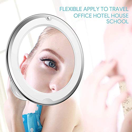 Uarzt Magnifying Lighted Makeup Mirror Chrome (10x) - Thumbnail 6