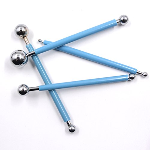 mofa Metal Ball Stylus Clay Ceramics Pottery Sculpting Modeling Tool Set,Polymer Clay Tools, Pottery & Clay Sculpting Tool Sets, Safe for Kids (4 Pcs)