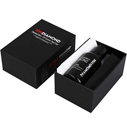 10H Ceramic Coating, 2020 Upgraded Version Automotive Polish High Gloss Anti Scratch Car Kit Liquid Nano Ceramic Coating Paint Protection Sealant Super Hydrophobic Coating (30ML)