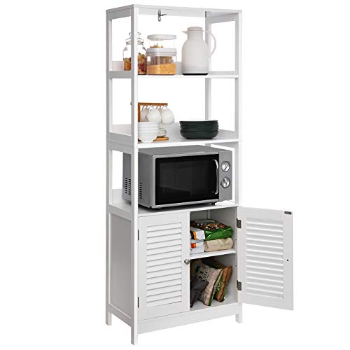 VASAGLE Bathroom Tall Freestanding Linen Tower, Storage