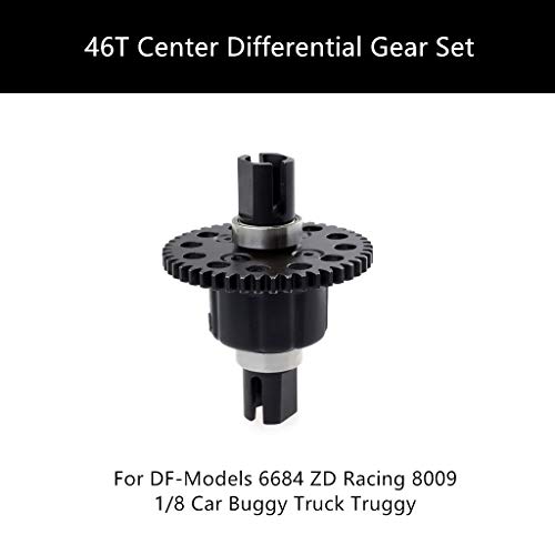 Binory 46T Center Differential Gear Set for DF-Models 6684 ZD Racing 8009 1/8 Car Buggy