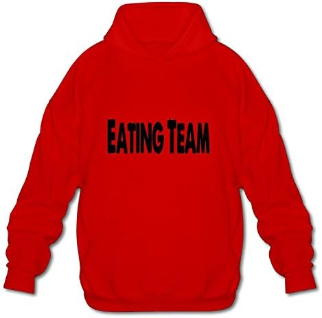 YanHIng Eating Team New Long Sleeve For Men Custom Hoodie Sweatshirt SizeKey1Red
