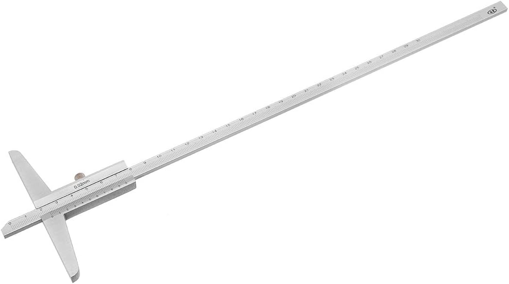 sourcing map 0-300mm Depth Vernier Caliper Micrometer Gauge Measuring Tool 0.02mm Resolution