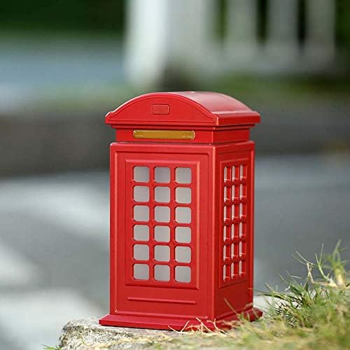 DDFBUS Explosion Models Creative Gifts Large Capacity Retro Art Desktop Mini Phone Booth Humidifier (Red, Blue, White),Red