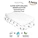 Changing Pad Cover Set - 100% Organic Jersey Cotton - 2 Pack Unisex Design Gray and White - Best Baby Shower Gift Perfect for Bassinet Sheets for Boy or Girl 16X32 - by My Little North Star