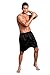 SexyTown Mens Classic Satin Boxers Shorts Summer Lounge Underwear Beach Shorts Large Black