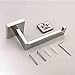 ThinkTop Luxury Sqaure Chrome Toilet Roll Holder Wall Mounted Silver SUS304 Stainless Steel Toilet Paper Holder for Bathroom