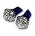 Tuningpros LEDLP-T10-B5 License Plate LED Light Bulbs T10 Wedge, 5 Flux LED Blue 2-pc Set