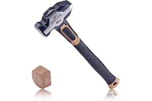 Spec Ops Tools Blacksmith Hammer, 4 lb Sledgehammer with Removable Soft Mallet Cap & Bi-Material Shock Absorbing & Vibration 