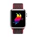 Yunsea For Apple Watch Band, New Nylon Sport Loop, with Hook and Loop Fastener, Adjustable Closure Wrist Strap, Replacment Band for iwatch, 42mm, Red Black