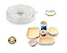 FreshOn Silicone Stretch Lid 6 Pack Reusable Food Saver Silicone Lid Fit Various Sizes Keeping Food Fresh Microwave Dishwasher Freezer Safe