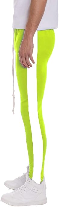 neon stripe trousers