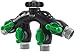 ikris Garden Hose Splitter 4-Way Heavy Duty Metal Tap Connector