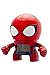 BulbBotz Marvel Spider Man Kids Light Up Alarm Clock | red/blue | plastic | 7.5 inches tall | LCD display | boy girl | official
