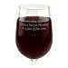Personalized Wine Glass Engraved with Your Custom Text
