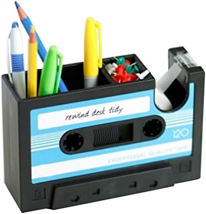 Jumpplay Creative Storage Box Tape Shape Characteristic Desktop Tape Dispenser Office Desktop Pen Holder