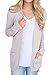Womens Cardigans Open Front Long Sleeve Knit Cardigan Sweater with Pockets By Chuanqi