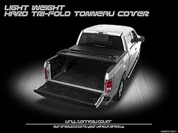 Lightweight Tri Fold Hard Truck Bed Tonneau Cover Lw 15 16 Ford F150 5 5 Ft 66 Short Bed Super Crew Cab Styleside Tonneau Covers Amazon Canada