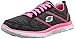 Skechers Sport Women's Pretty City Fashion Sneaker,Black/Hot Pink,9.5 M US