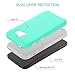 GUAGUA Samsung Galaxy A5 2017 Case Slim Lightweight Dual Layer Hybrid Hard PC Cover Soft Bumper Anti-Slip Shockproof Protective Phone Cases for Samsung Galaxy A5 2017(5.2 inch) Mint Green