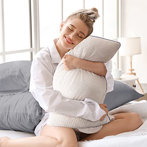 viewstar Shredded Memory Foam Pillows, Pillows King Size Set of 2, Firm