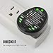Socket Tester GFCI Outlet Receptacle Tester MESTEK Automatic Electrical Power Circuit Polarity Voltage Detector Open Ground,Open Hot, Open Neutral, Hot and Ground Reverse, Hot and Neutral Reverse