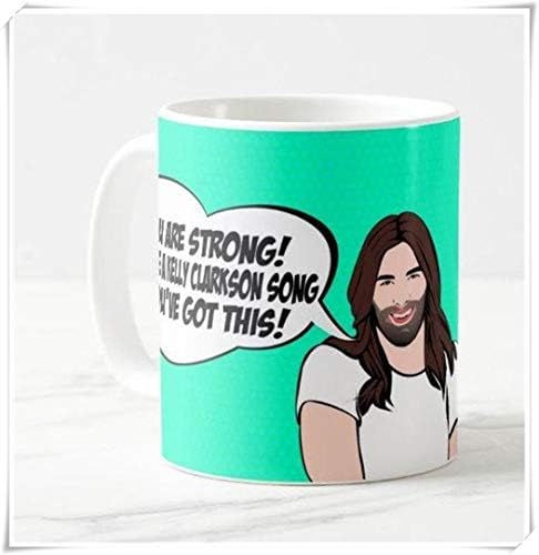 OttoRiven101 - Queer Eye, Jonathan Van Ness, Inspired Coffee Mug Funny Birthday Gift, Reality TV Pop Culture, 11oz Ceramic Coffee Mug/Tea Cup, High Gloss