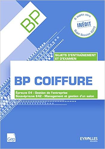 Sujets D Entrainement Et D Examen Bac Pro Coiffure Epreuve E4 Gestion D Entreprise Meyer Didier Livres Amazon Fr