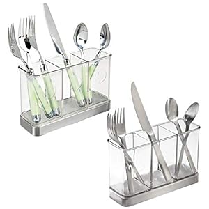 mDesign – Bestekorganizer – bestekmand/bestekhouder – voor messen, vorken, lepels, pollepels, spatels, gardes en meer…