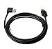 Ysimda A to A HDMI Cable, Ultra Slim Flexible Series One Port Saver 270 Degree Left- Angle A to A HDMI 2.0 High-Speed Cable, 6ft, Golded Connecter, 18G, Supports Ethernet, 3D, 4K and Audio Return
