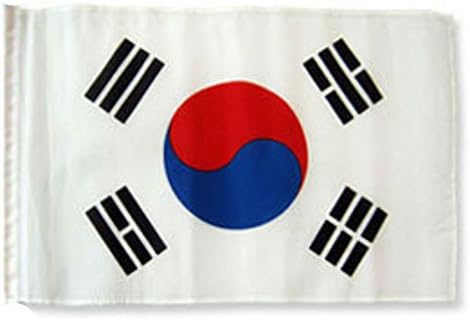 Ruffin Flag Company South Korea 12"x18" Sleeved Polyester Garden Flags