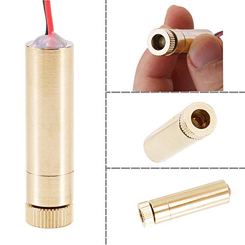 WER Laser Head, Blue-Violet 405nm Laser Head for 1500mW DIY Laser Engraver Printer Head Engraving Emitter Focusable Semiconductor Laser Accessories