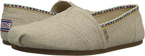 BOBS from Skechers Women's Bobs Plush-High Water Ballet Flat, Natural, 10 M US