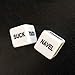 Amosfun 2Pcs Sex Game Dice Set Funny Adult Games Sex Dice Erotic Gambling Crap for Lovers Couples (White)thumb 4