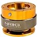 NRG Innovations Gen 2.0 Steering Wheel Quick Release Adapter 6-HOLE with Mounting Bolts (Rose Gold Body/Titanium Chrome Ring), NRG-SRK-200RG