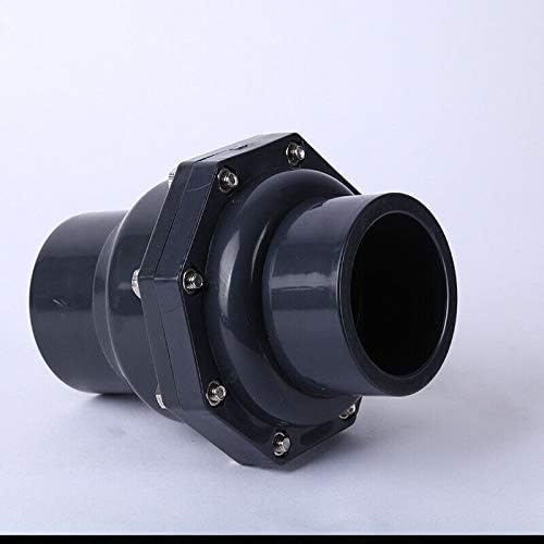 Swing Check Valve Non-Return Check Valve PVC Double Union Solvent Weld Pipe Fittings for Metric Pressure Pipe (DN25 Φ32mm) - Image 4