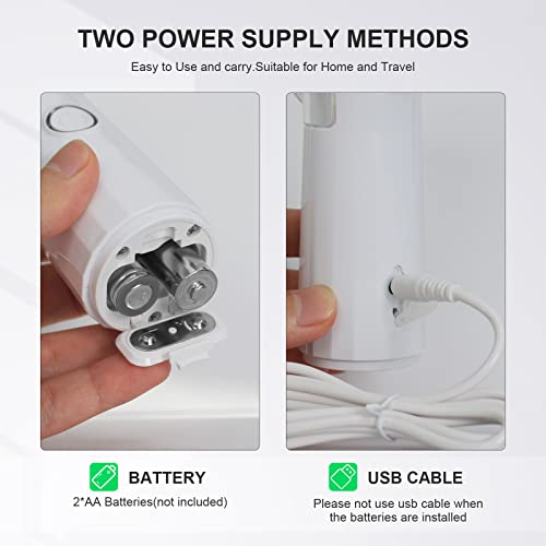 Nebulizer Machine for Adults and Kids with 1 Set Accessory, Portable Handheld Nebulizer for Travel and Household Use, Quiet Cool Steam Inhaler for Breathing Problems with Autoclean Mode