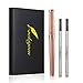 nekigoen Rollerball Pen for Men Women Luxury Metal Executive Pens Home Office Use with 2 Extra Refills Black Ink 0.7mm G2(rose gold)