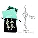 SBLING Platinum-Plated Color Change Multi-Teardrop Earrings Made with Aurora Borealis Austrian Crystals (5.0 cttw)